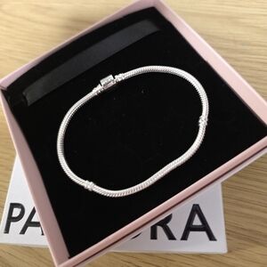 Pandora Moments Barrel Clasp Snake Chain Bracelet